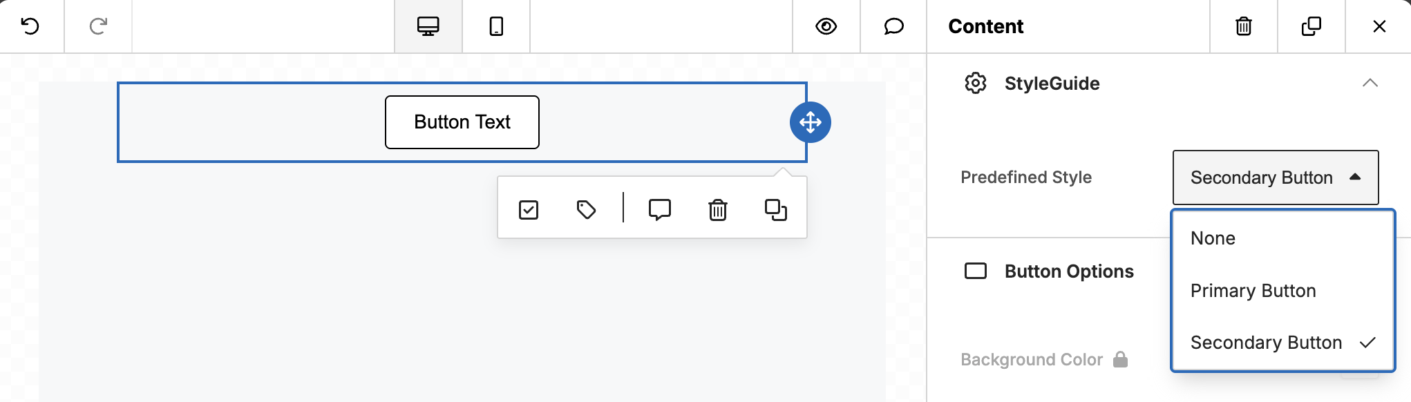 Style Guide - Button - Secondary